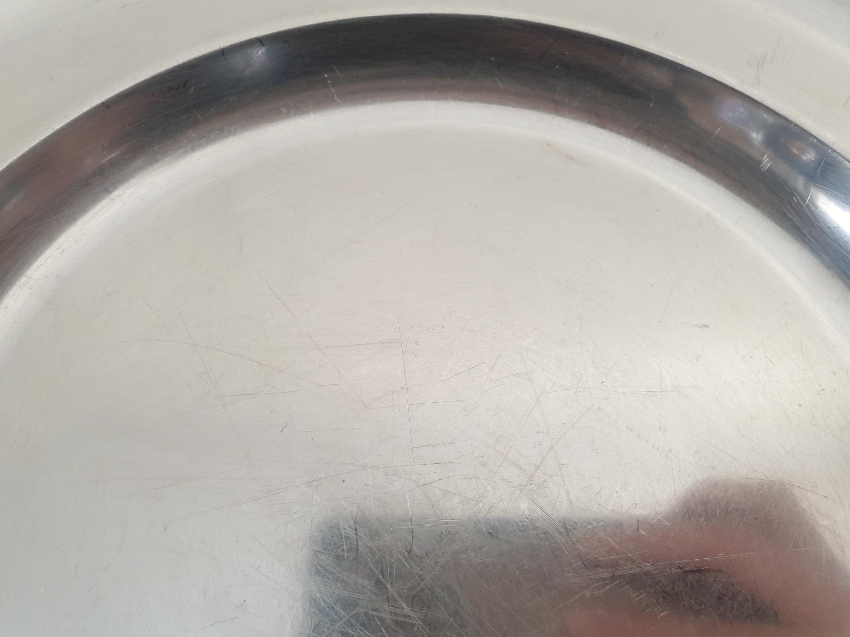 Christofle Silver Plated 30cm Pearls Round Platter or Serving Tray