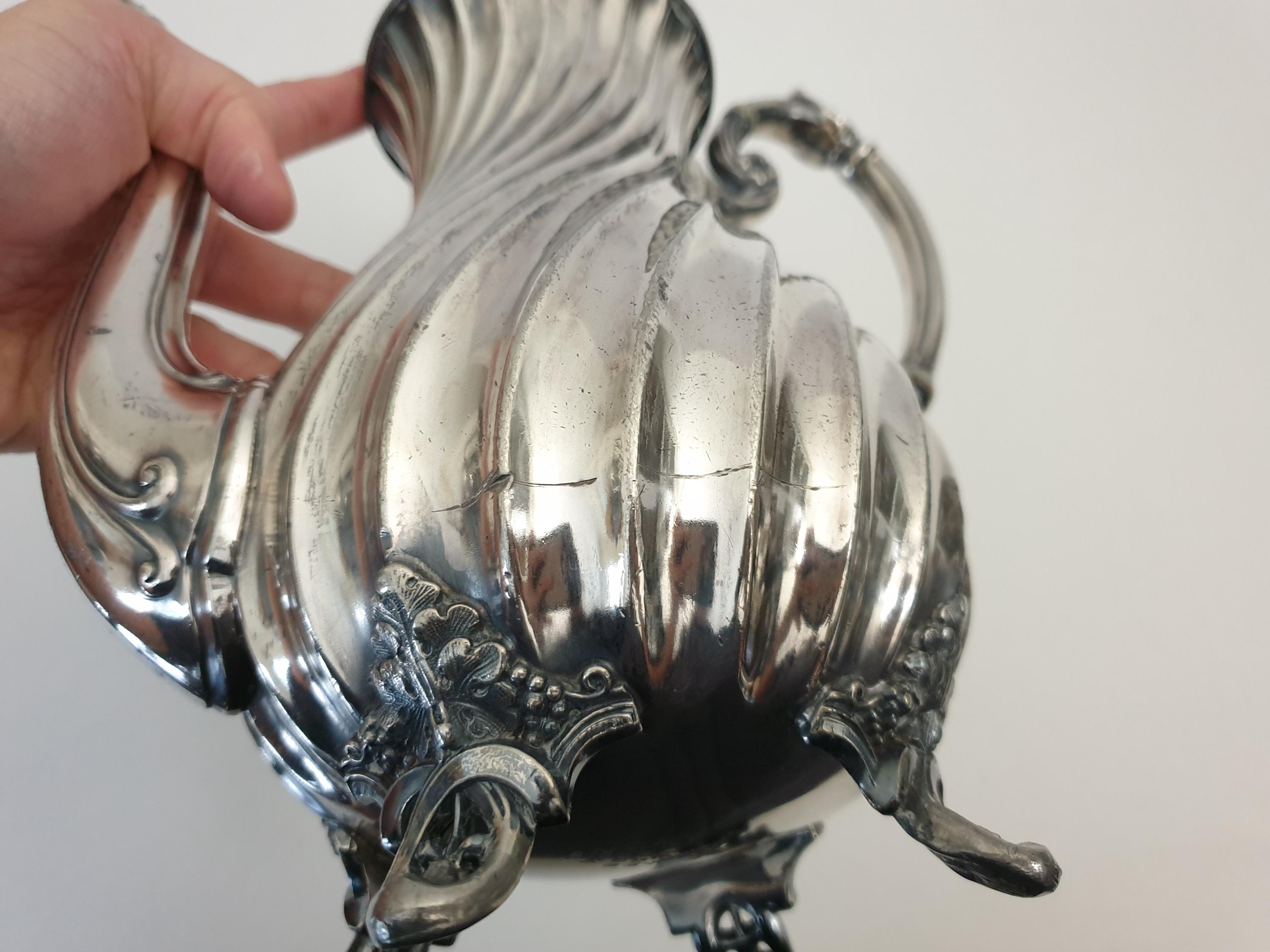 Antique James Dixon & Sons English Victorian Silver Plated Coffee