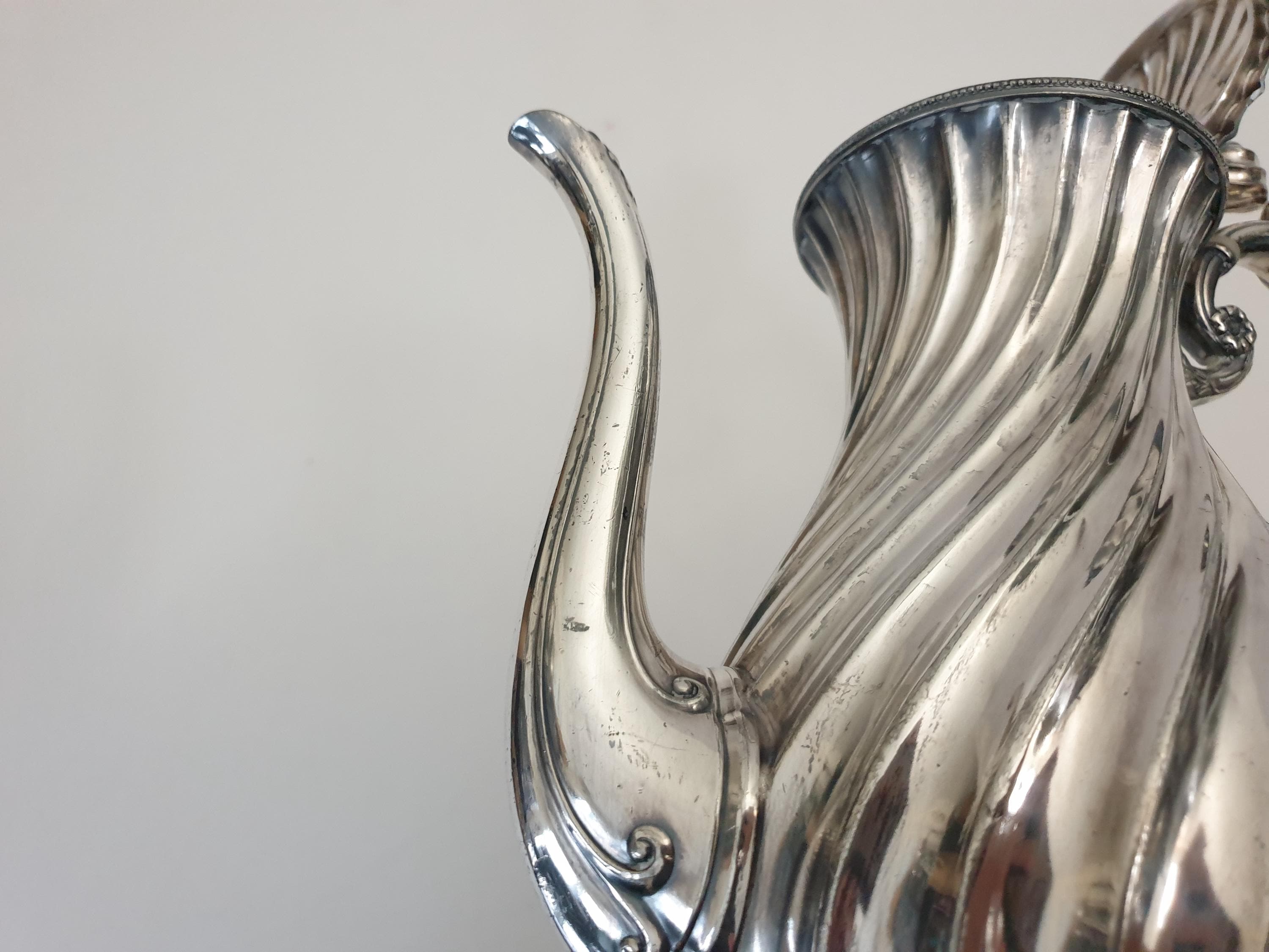 Antique James Dixon & Sons English Victorian Silver Plated Coffee