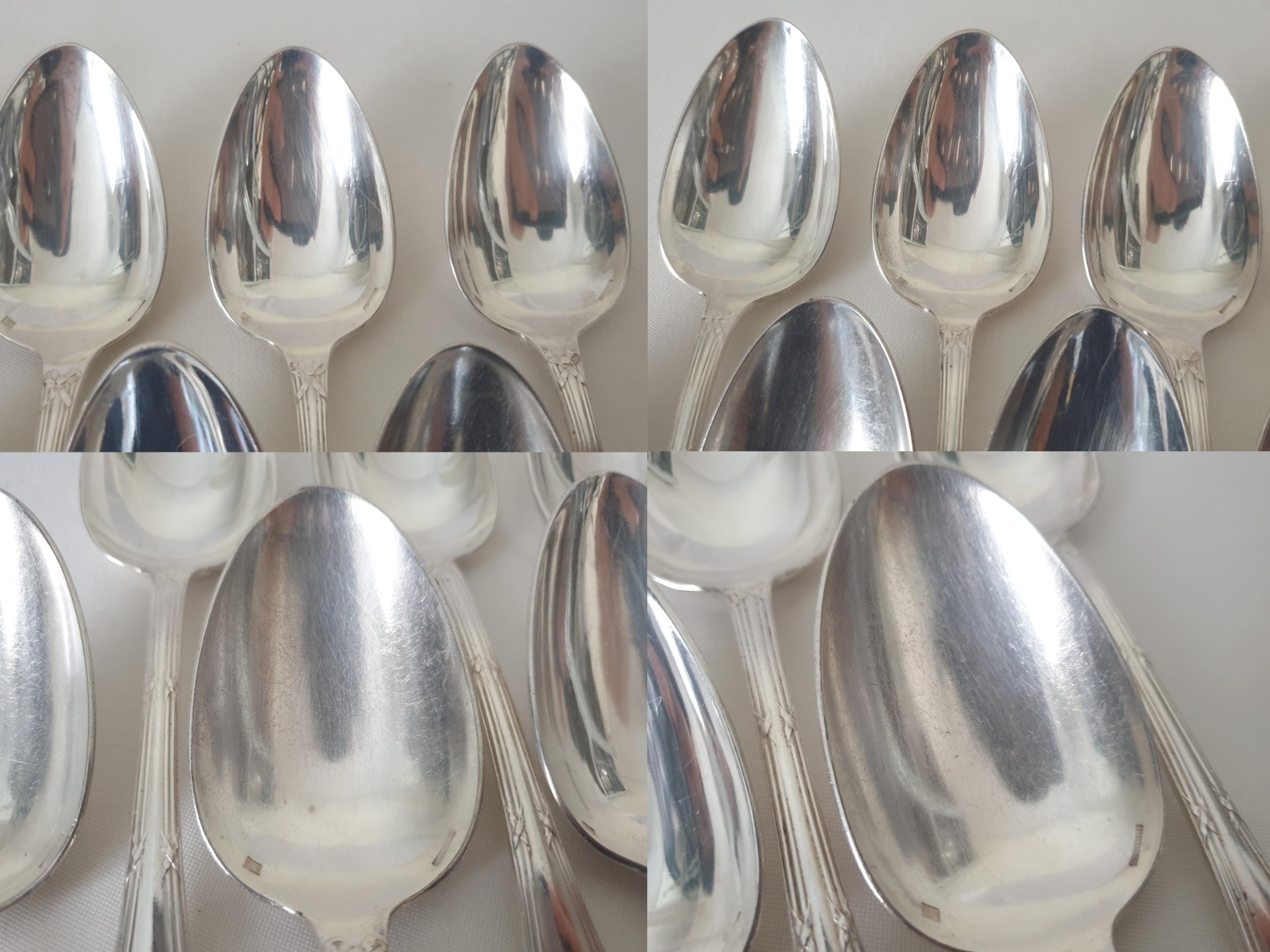 Couvert Christofle Rubans Argenté - Lot De 12 Pièces (Fourchettes, Cuillères, Soupe)