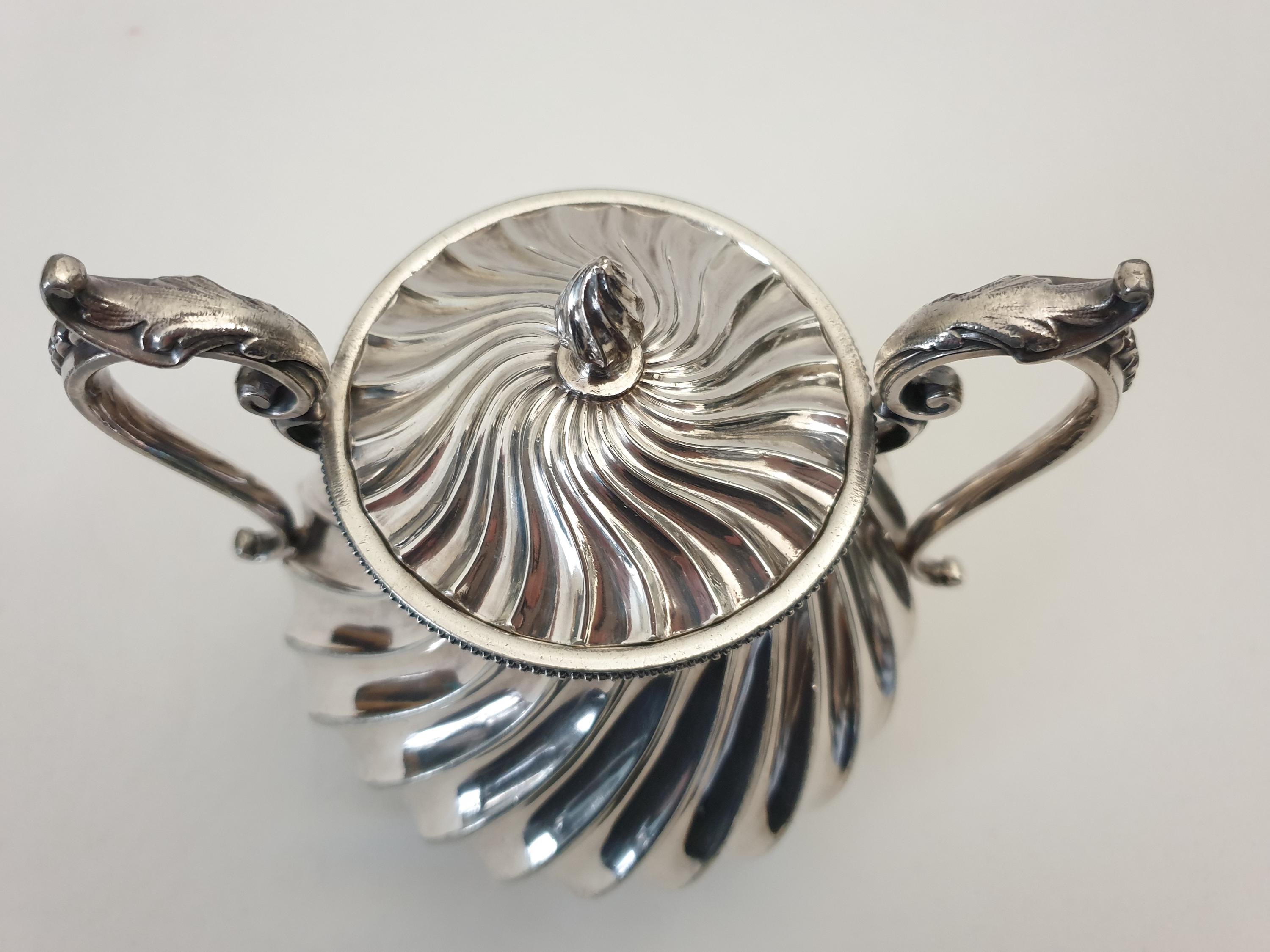 Antique James Dixon & Sons English Victorian Silver Plated Coffee