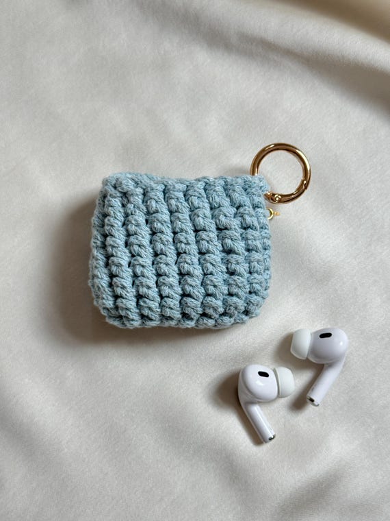 Crochet Airpods Case • AirPod Pro Cover • Earpod Clip • Handmade