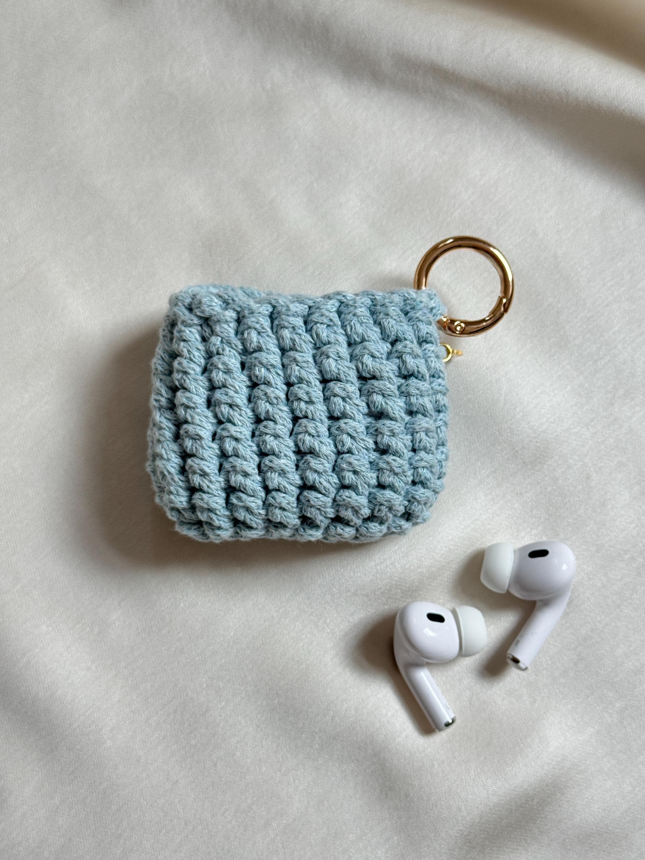 Crochet Airpods Case • AirPod Pro Cover • Earpod Clip • Handmade
