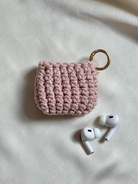 Crochet Airpods Case • AirPod Pro Cover • Earpod Clip • Handmade
