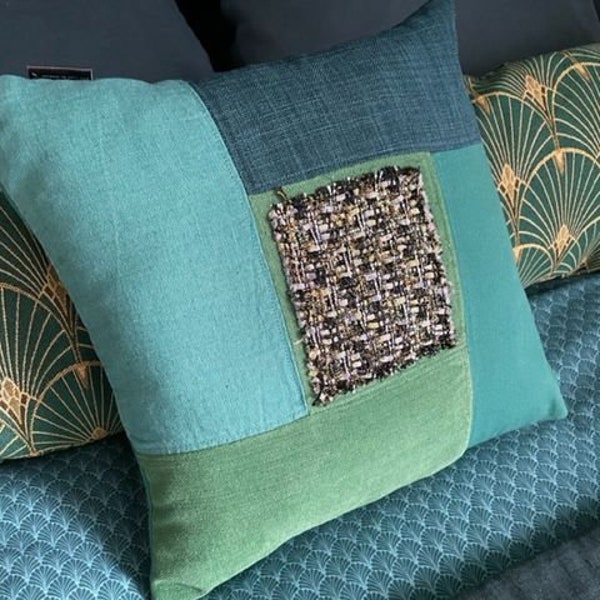 Housse de coussin Patchwork