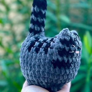 Crochet Cat Plushie, soft chubby kitty stuffed animal image 10