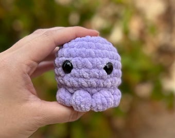 Crochet Octopus Plushie, Amigurumi, Mini Octopus Stuffed Animal