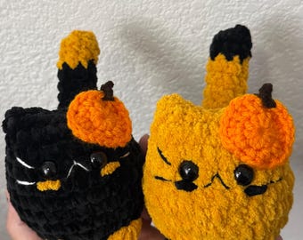 Halloween Crochet Cat Plushie