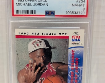 1993 Upper Deck Basketball Michael Jordan #204  PSA 8 Near Mint -  Chicago Bulls The GOAT
