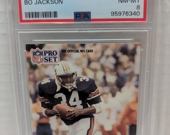 1991 Pro Set Football Bo Jackson #42 - PSA 8  NM to Mint LA Raiders