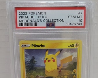 2022 McDONALD'S POKEMON - PIKACHU HOLO CARD - ON HAND