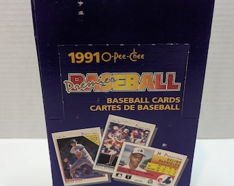 1991 O-Pee-Chee Premier Baseball Box 36 Sealed Packs Ken Griffey Jr Frank Thomas Rickey Henderson Nolan Ryan Jose Canseco