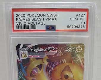 2021 Pokemon Vivid Voltage Full Art Aegislash Vmax #127/185 PSA 10