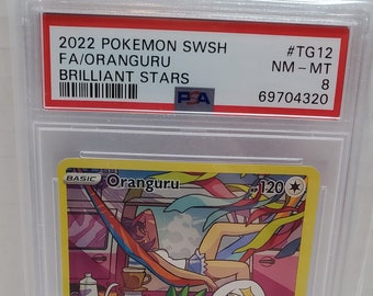 2022 Pokemon Brilliant Stars Oranguru - TG12 - Trainer Gallery -  PSA 8 NM-MT