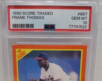 1990 Score Traded Baseball Frank Thomas Rookie Card #86T PSA 10 Gem Mint Chicago White Sox's