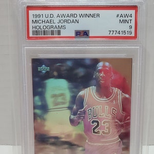 1991 Upper Deck Award Winner Holograms Michael Jordan #AW4 PSA 9