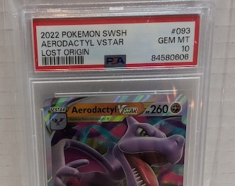 2022 Pokemon Lost Origins Aerodactyl Vstar 093 PSA 10 - Etsy