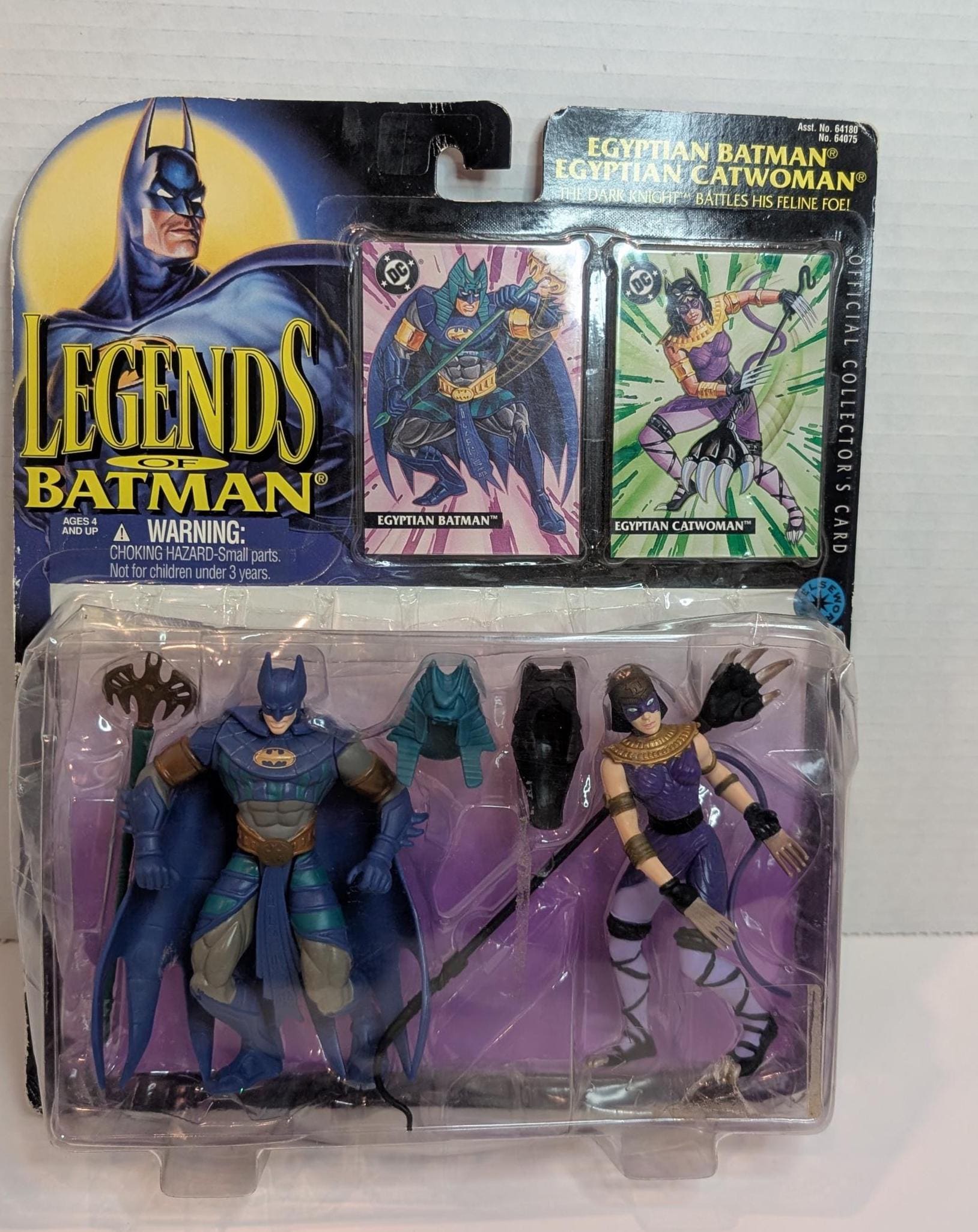 1995年　キャットウーマン　フィギュア　ビンテージ　ケナー社　バットマン 1995 Legends of Batman - Egyptian Batman and Catwoman Kenner - 2