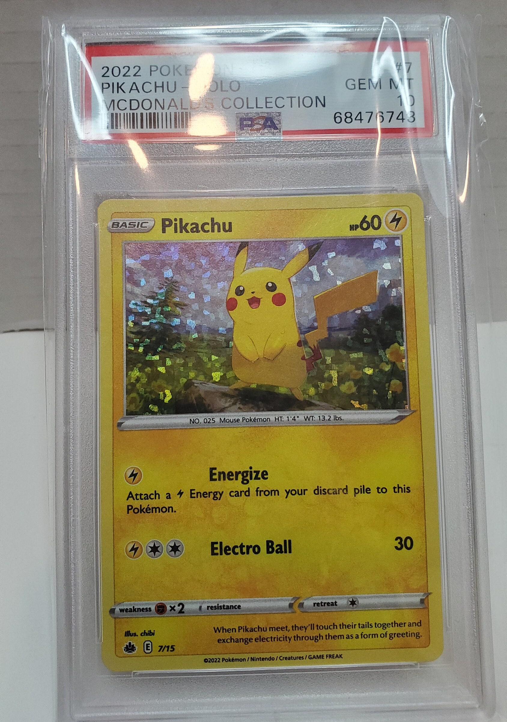 Pikachu Mc Donalds Carta Pokemon - Pikachu Foil