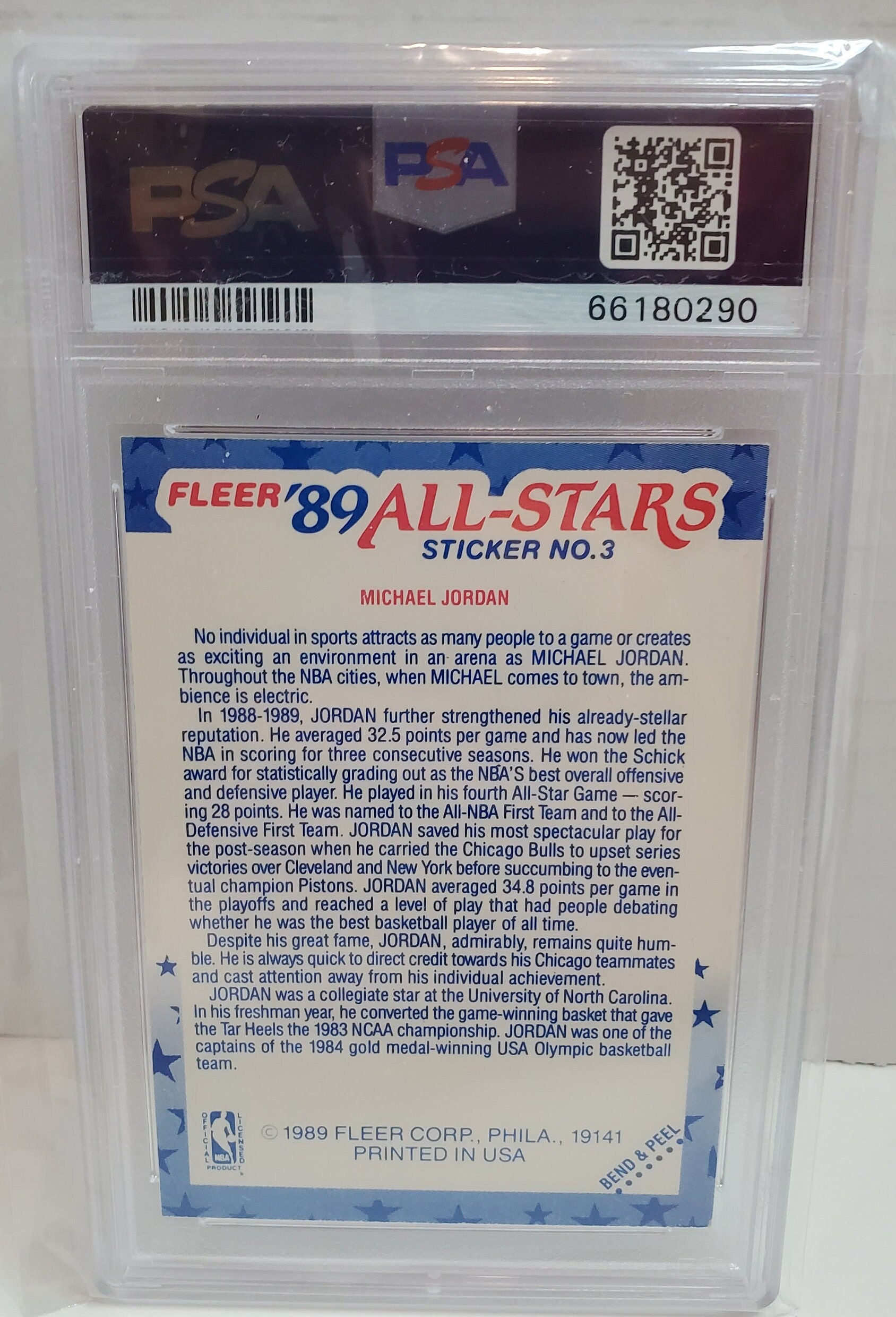 Fleer 89 all stars michael jordan sales