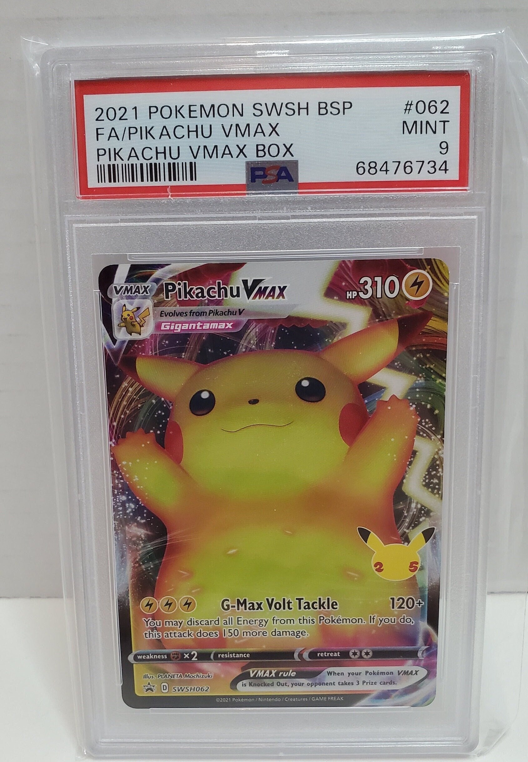2022 Pokemon SWSH Black Star Promo Pikachu Vmax SWSH062