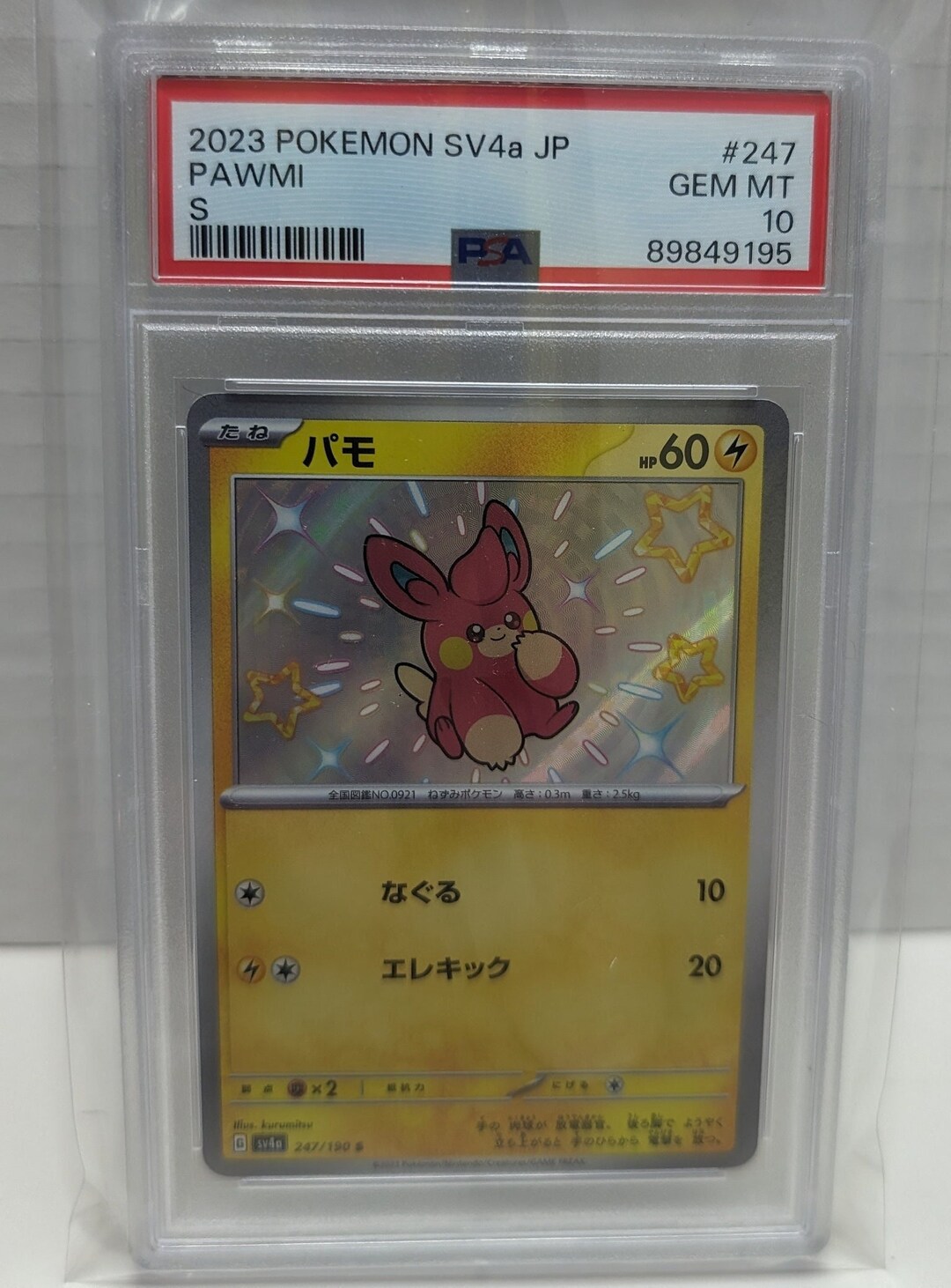 2023 POKEMON SV4a JP ヤミラミ #291　PSA10 2023 POKEMON SV4a JP ヤミラミ #291 PSA10 💎PSA 10 GEM MINT 2023