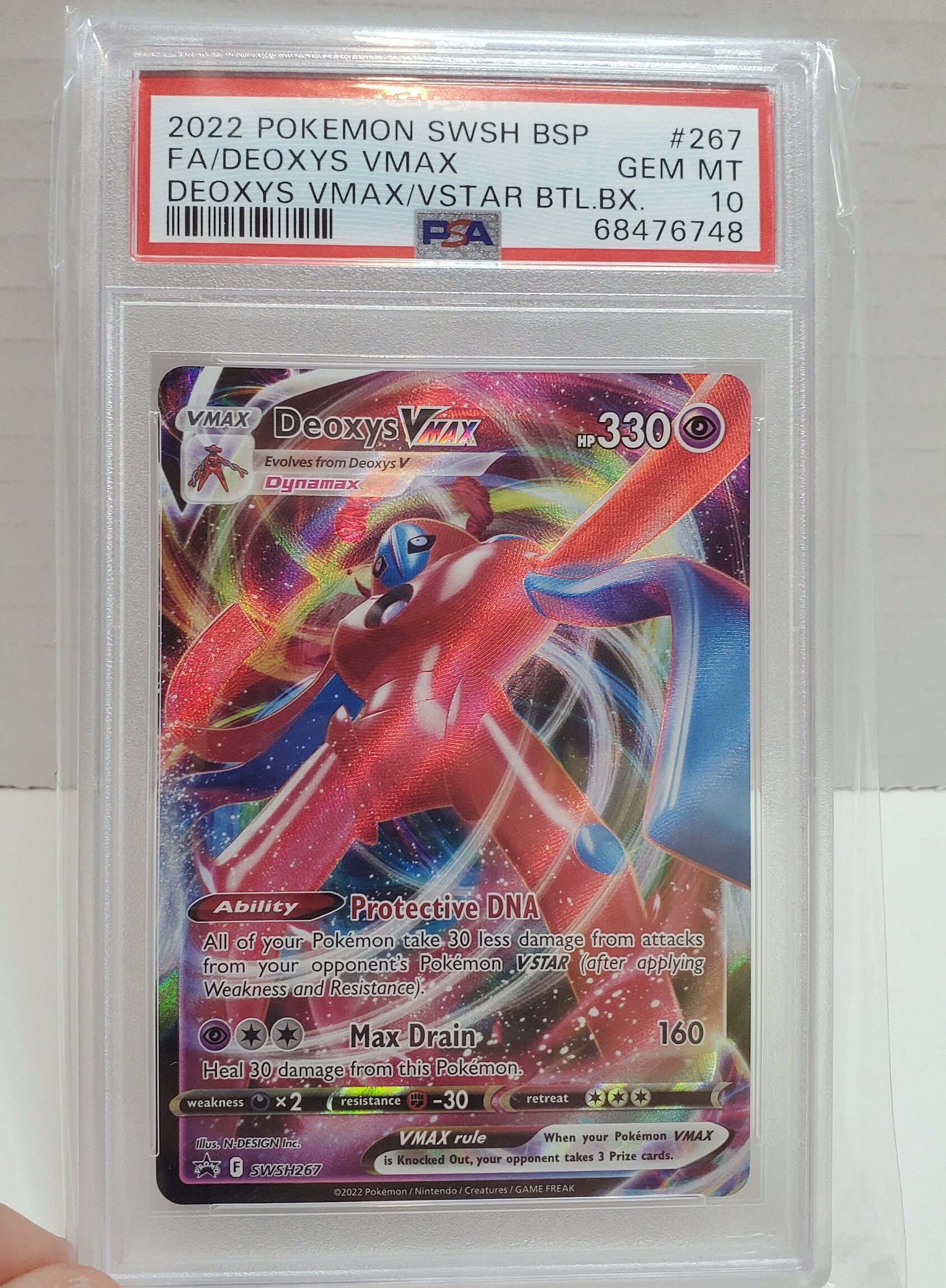 Carta Pokémon Original Deoxys Vmax Promo