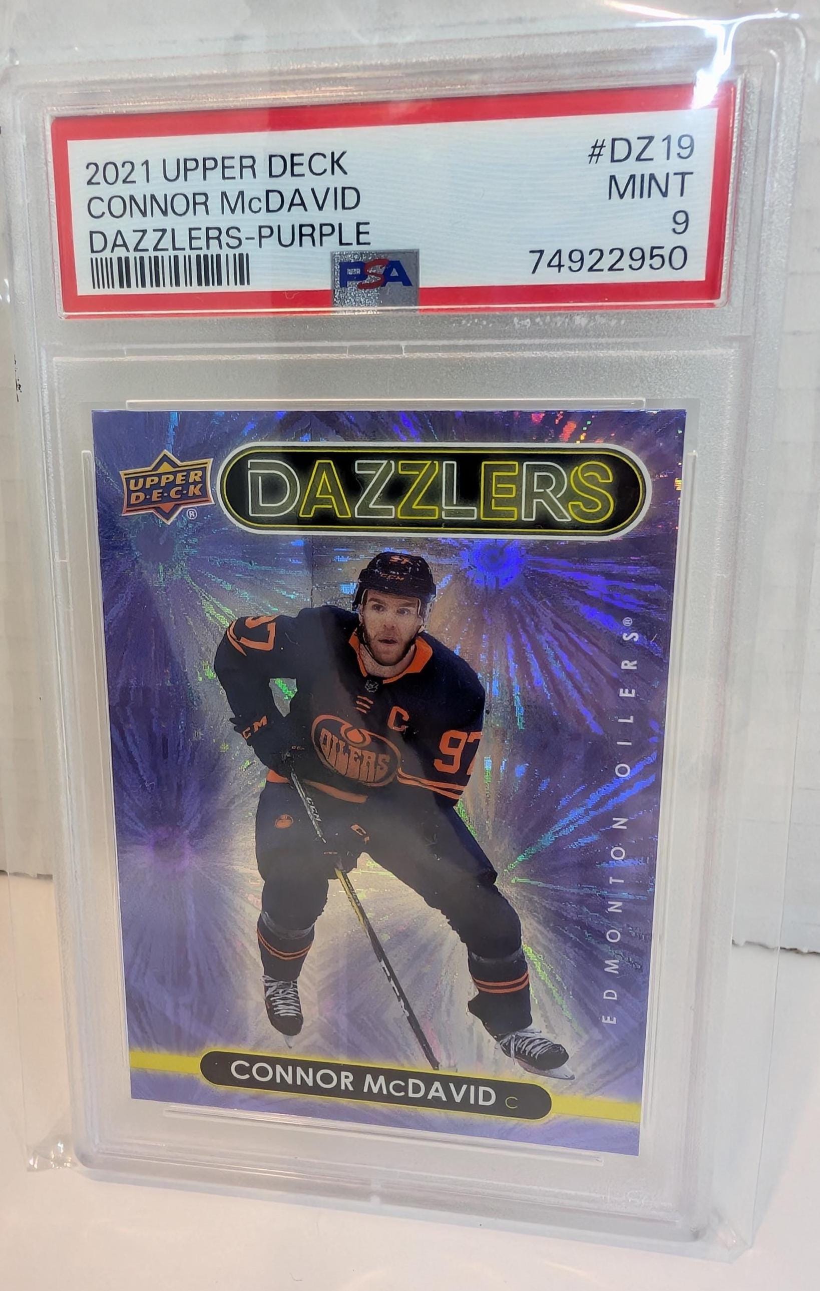 2021 Upper Deck Dazzlers Purple Connor Mcdavid#dz-19 Mint 9 Mint
