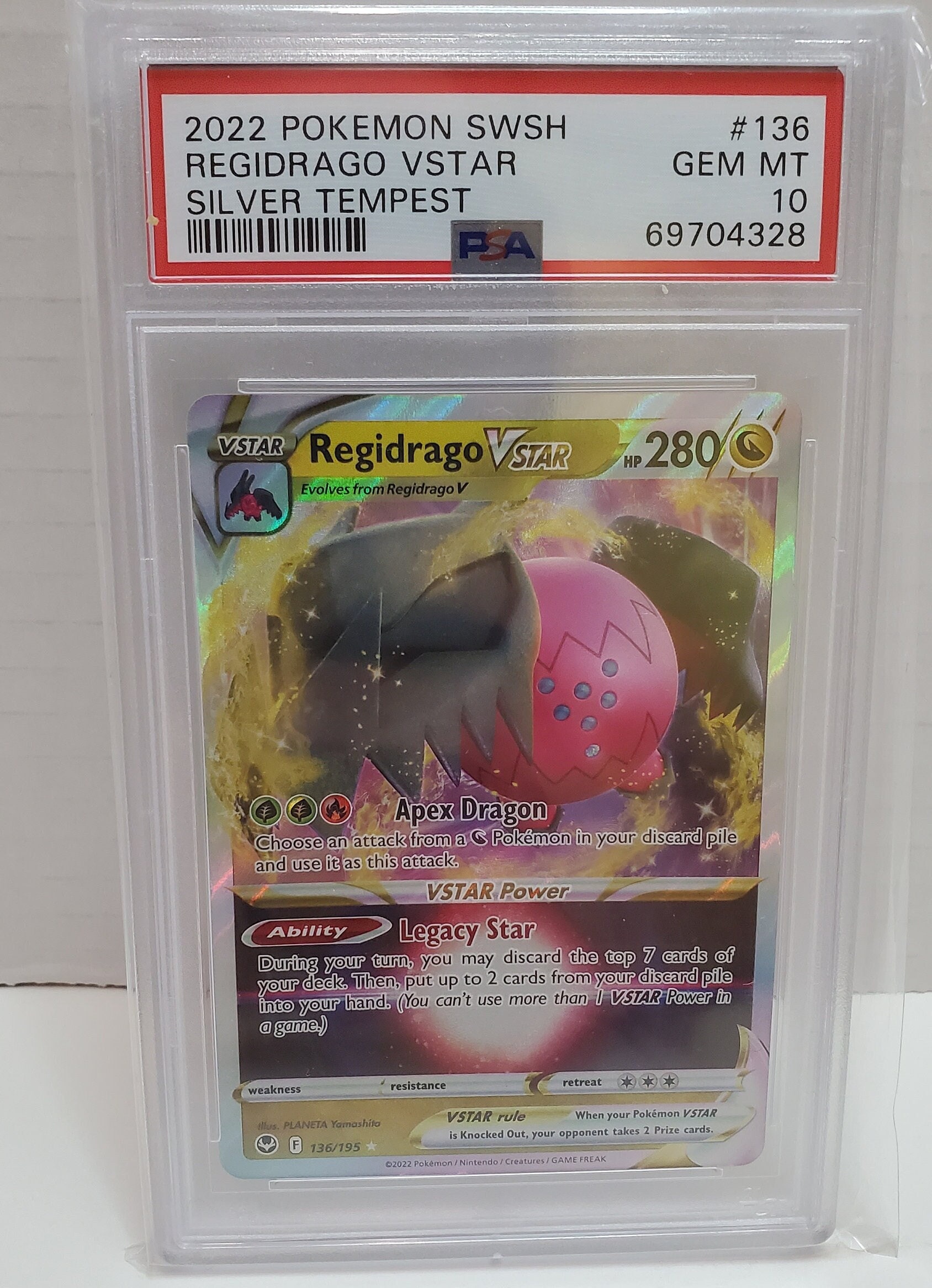 regidrago pokemon card price Amazon.com: Regidrago V & Vstar 136/195- Silver Tempest - Pokemon Ultra  Rare Card Lot main image 1