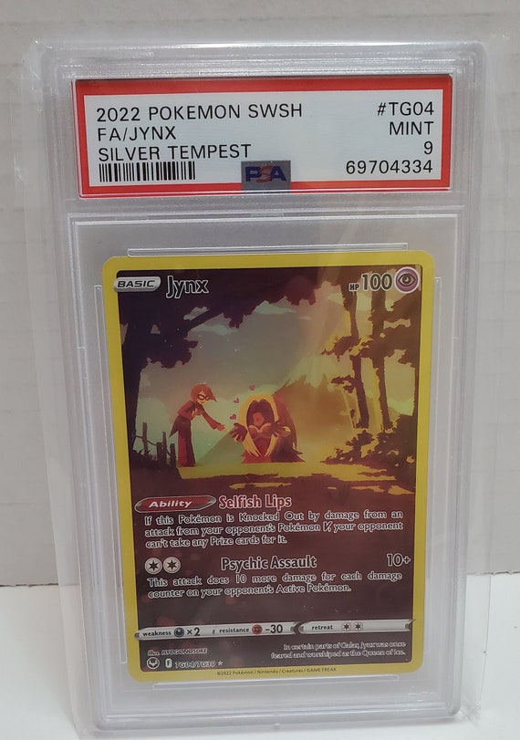 2022 Silver Tempest Jynx TG04 - Trainer Gallery Holo Card - PSA 9