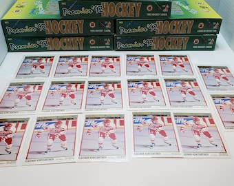 1991/1992 O-Pee-Chee Premier Hockey  -  Vladimir Konstantinov   Rookie Card #118 -  Detroit Red Wings -  Lot of 18   Cards