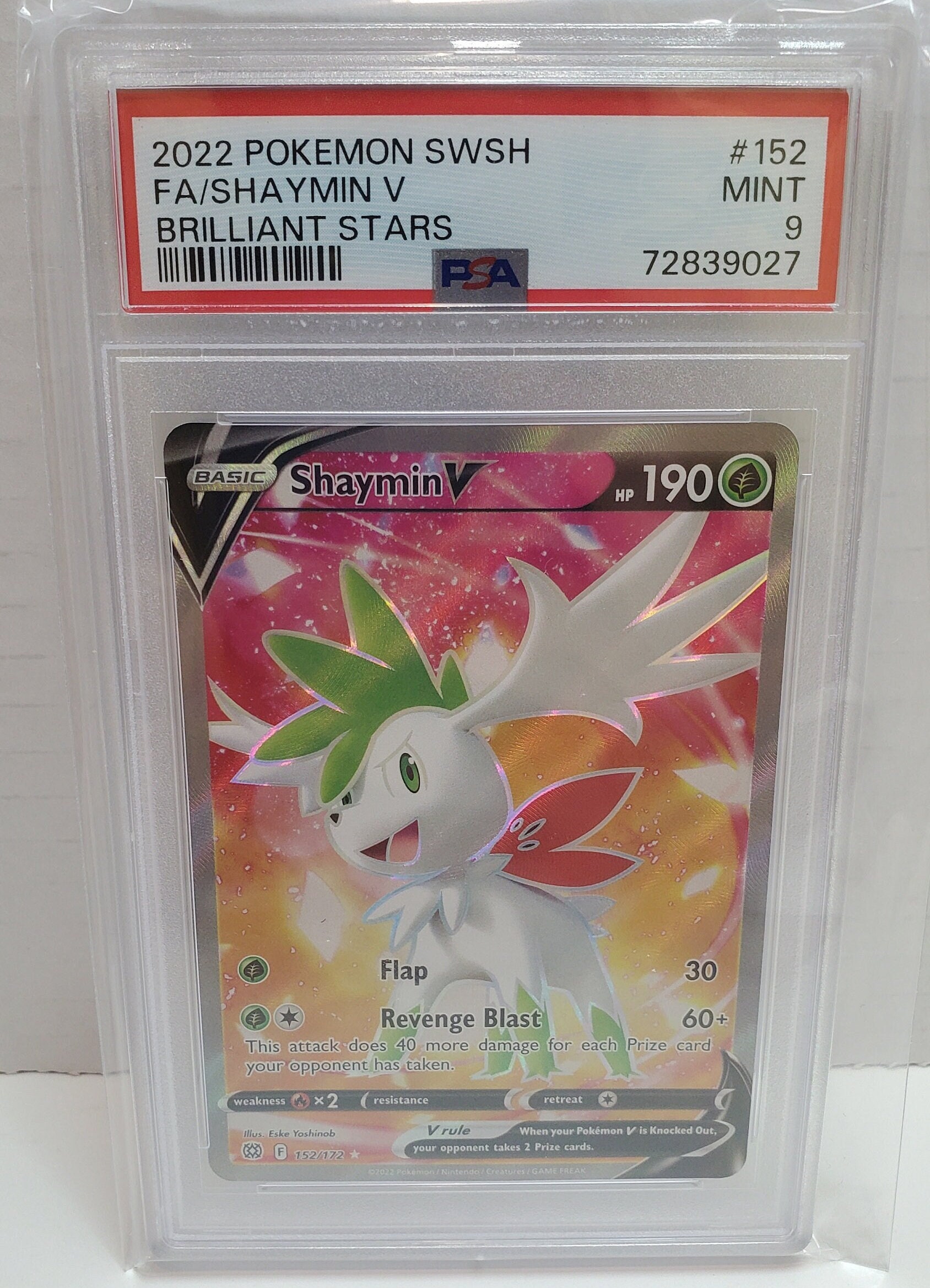 Pokemon Brilliant Stars Shaymin V #152 (Full Art) 