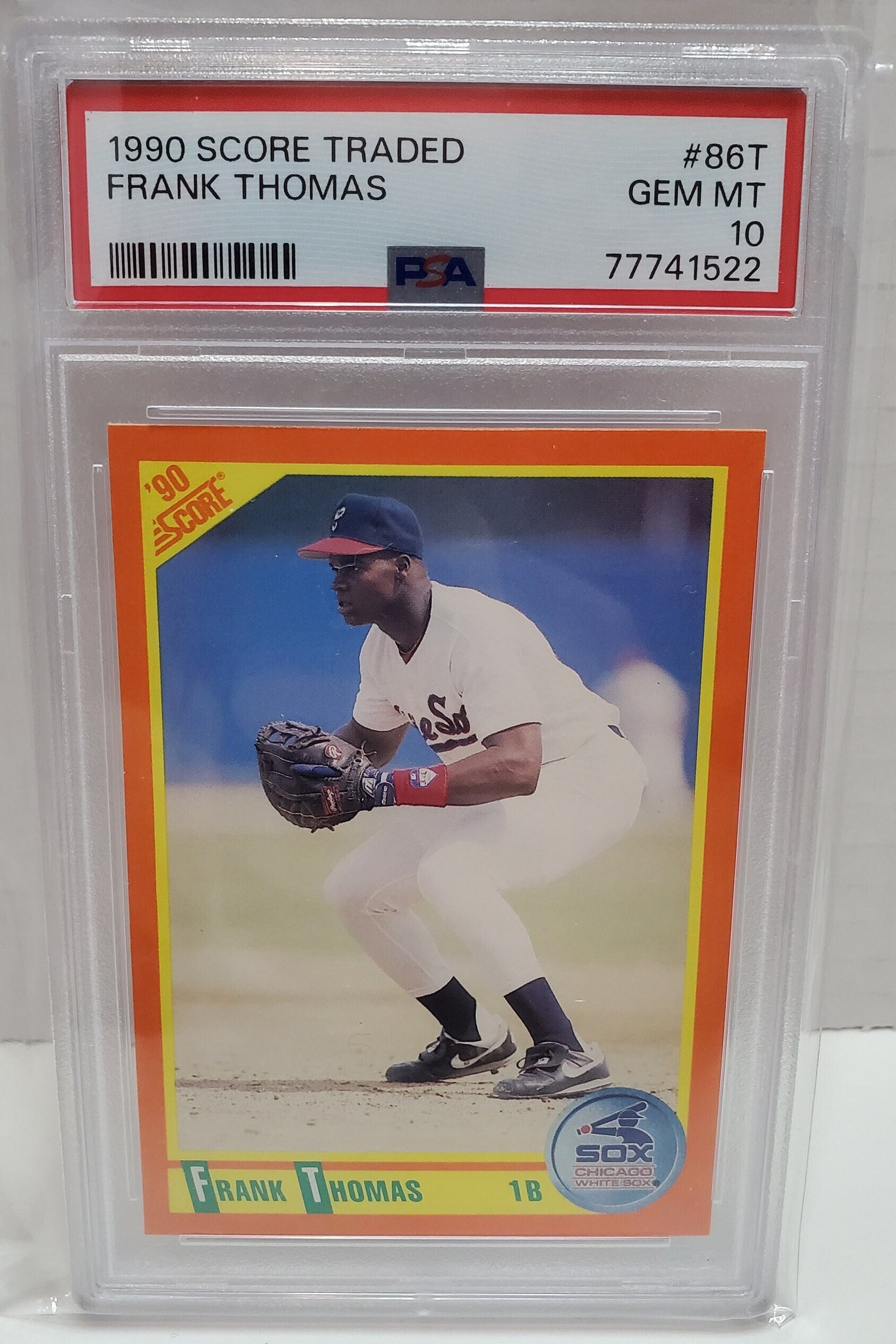 1990 Score Traded Baseball Frank Thomas Rookie Card #86T PSA 10