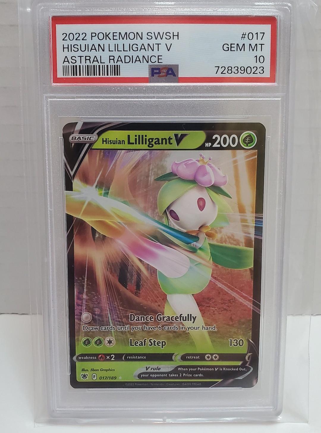 2021 Pokemon Astral Radiance Hisuian Lilligant V #017 PSA 10 Gem Mint -  Etsy Hong Kong