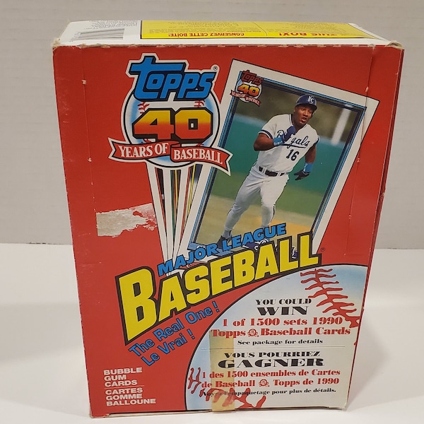1991 O-Pee-Chee Baseball Box Seal Unopened Tape Intact