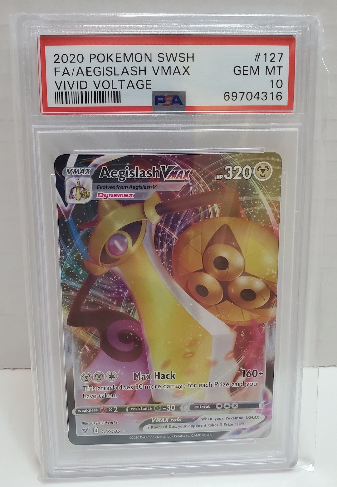 2021 Pokemon Vivid Voltage Full Art Aegislash Vmax #127/185