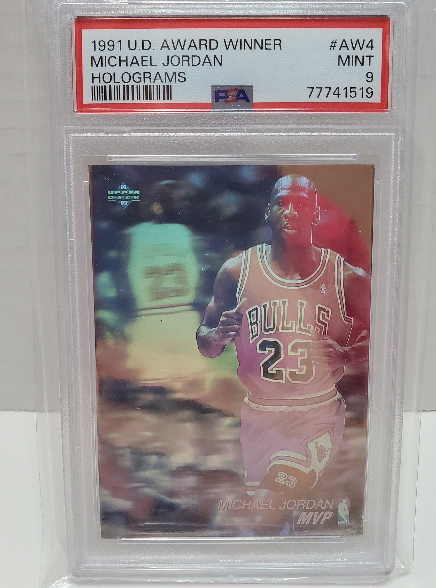 1991 Upper Deck Award Winner Holograms Michael Jordan #AW4