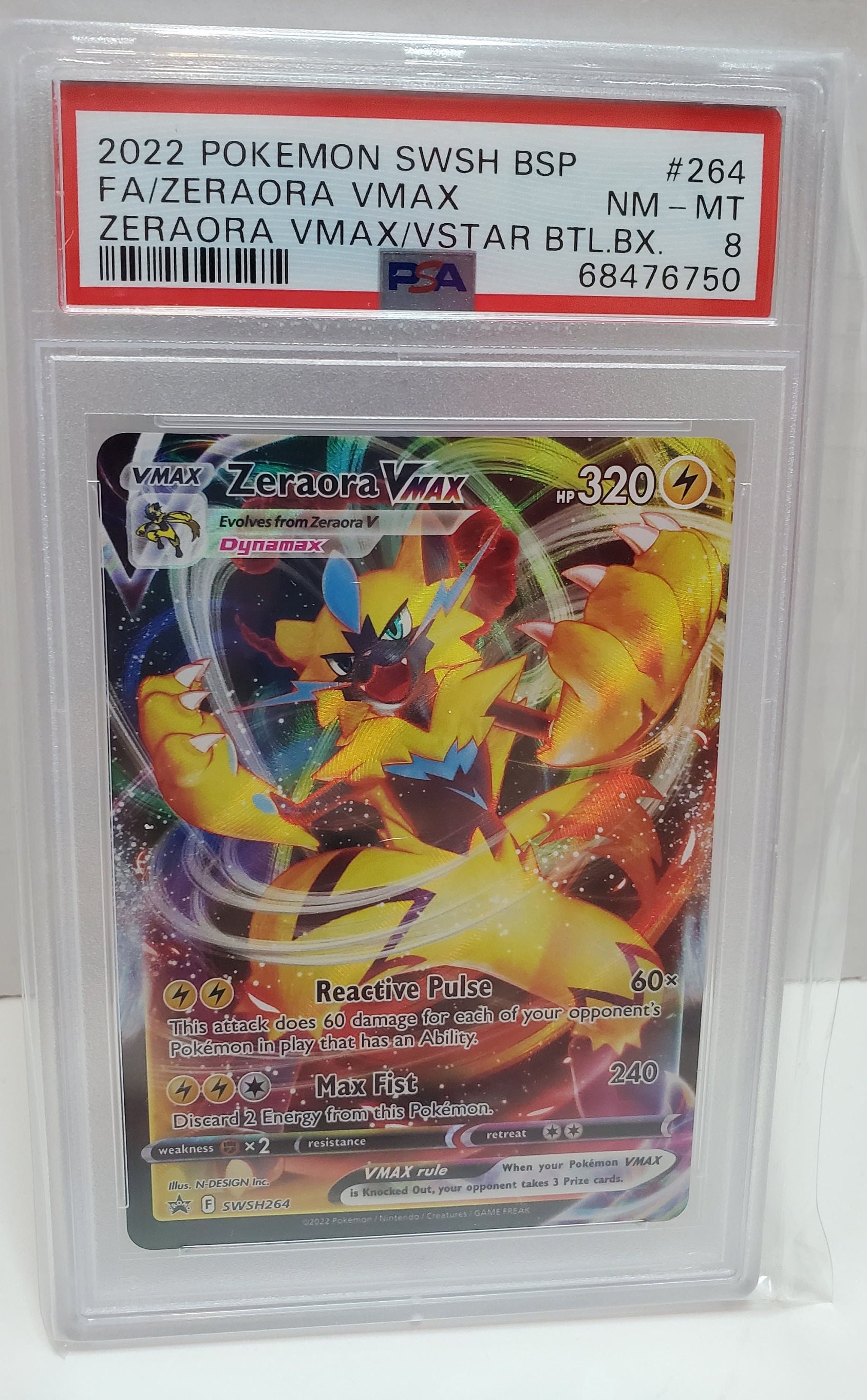 2022 Pokemon SWSH Black Star Promo Full Art Zeraora Vmax 2022 Pokemon SWSH Black Star Promo Full Art Zeraora Vmax