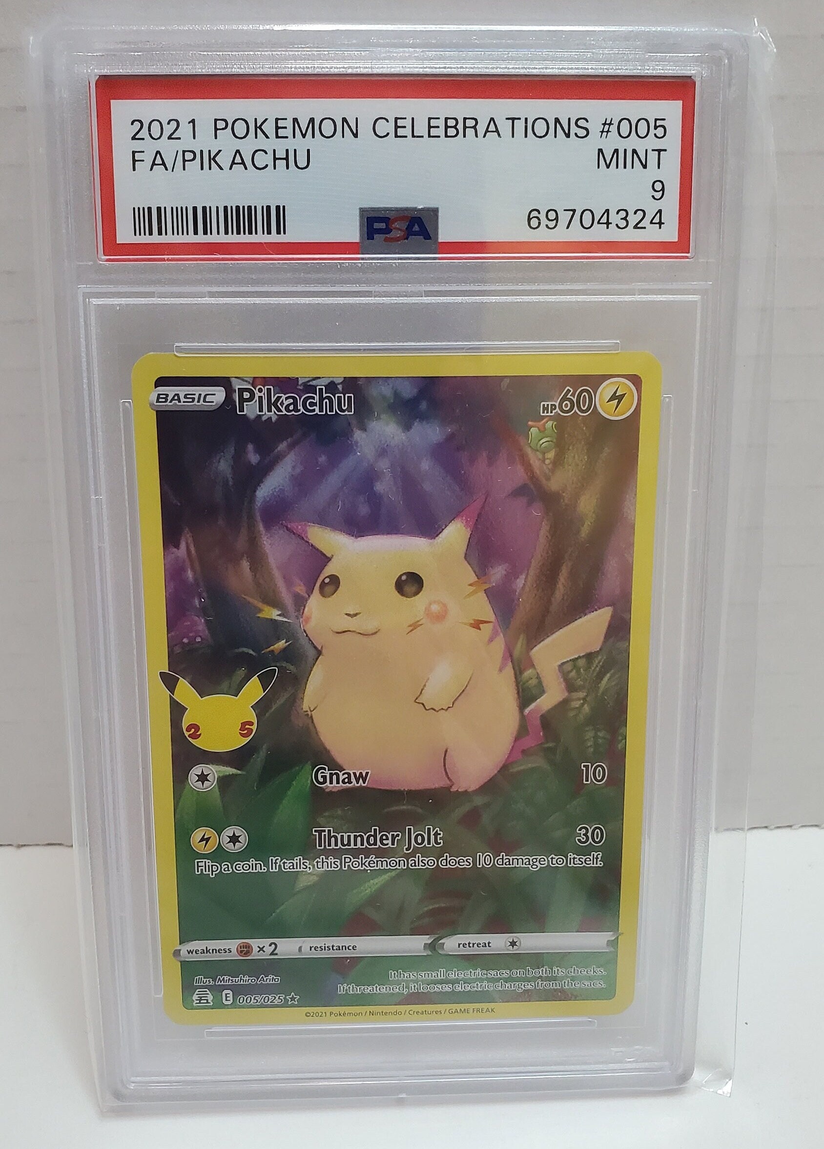 2021 Pokemon Celebrations 25th Anniversary Pikachu Full Art 2021 Pokemon Celebrations 25th Anniversary Pikachu Full Art