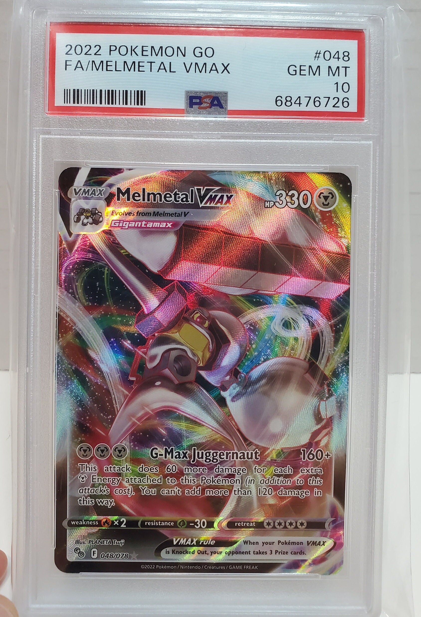 2021 Pokemon GO Full Art Melmetal Vmax 048 PSA 10 Gem Mint - Etsy