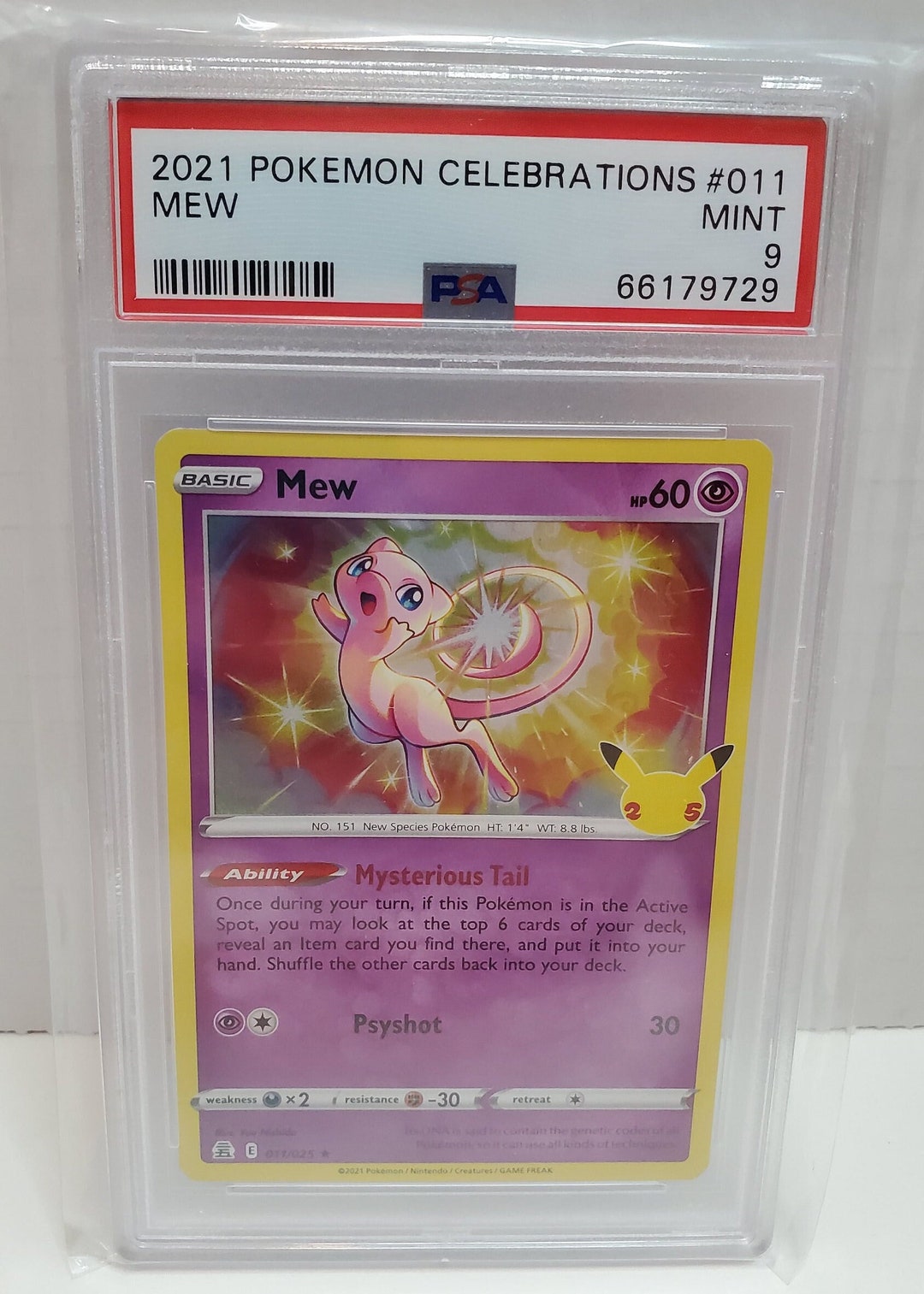 Mew Ur 25Th Promo Psa9 Pokemon Card Appraisal Product