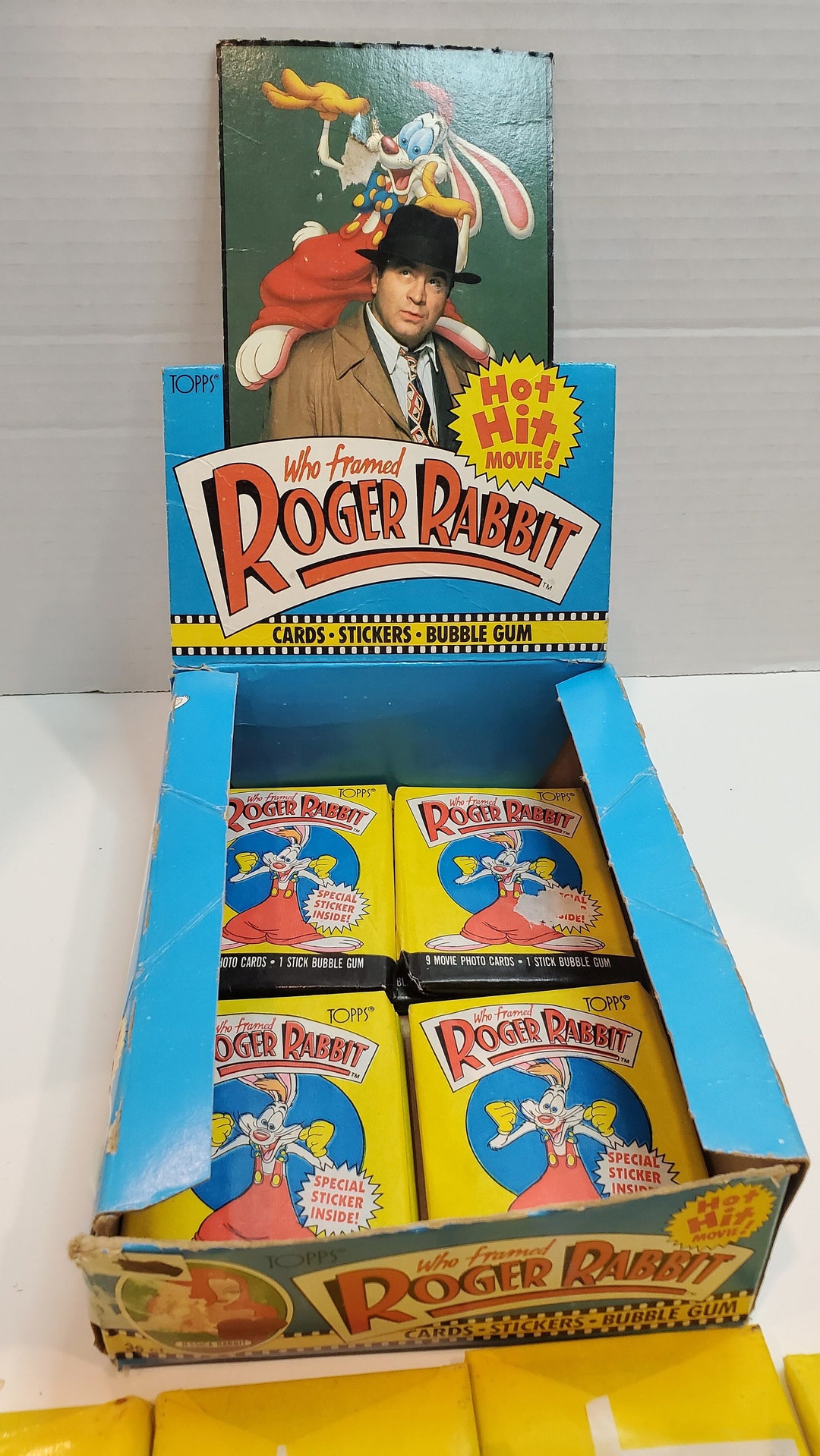 1988 Topps Who Framed Roger Rabbit Trading Card Box - Partial Box - 13 ...