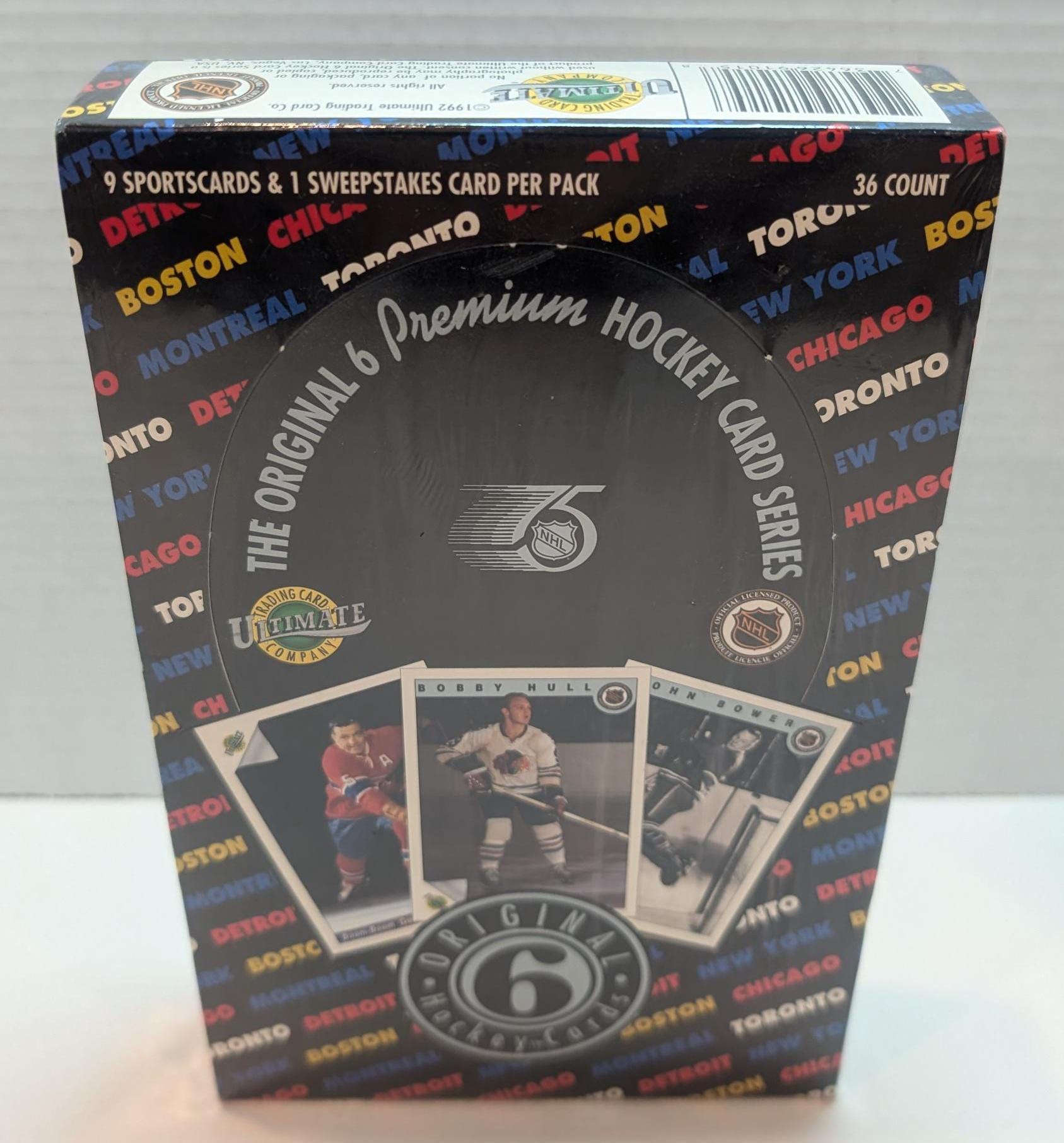 1992 Ultimate the Original 6 Premium Hockey Card Box Factory