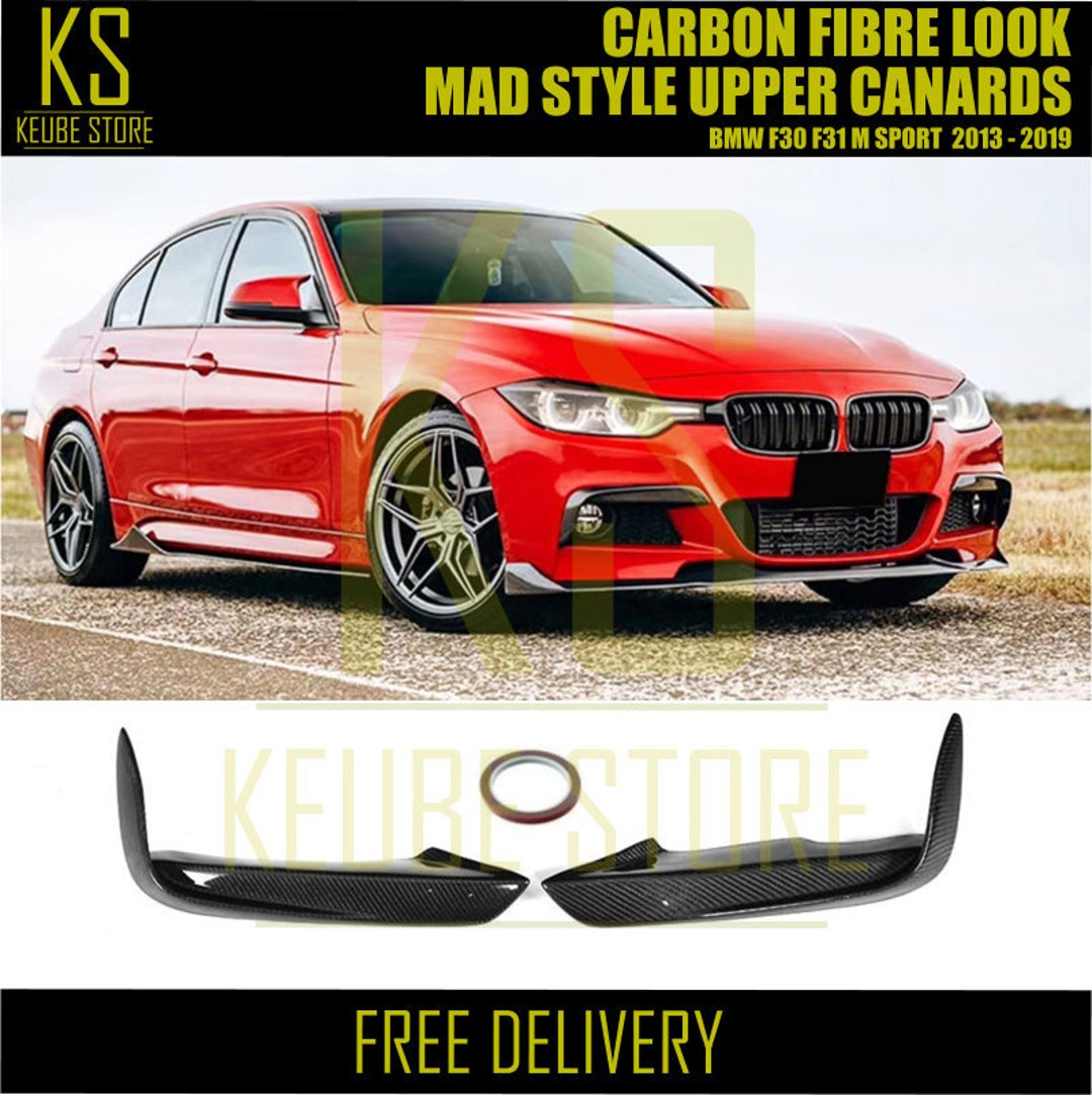 BMW 3 Series F30 / F31 RX Carbon Fiber Front Bumper Extension