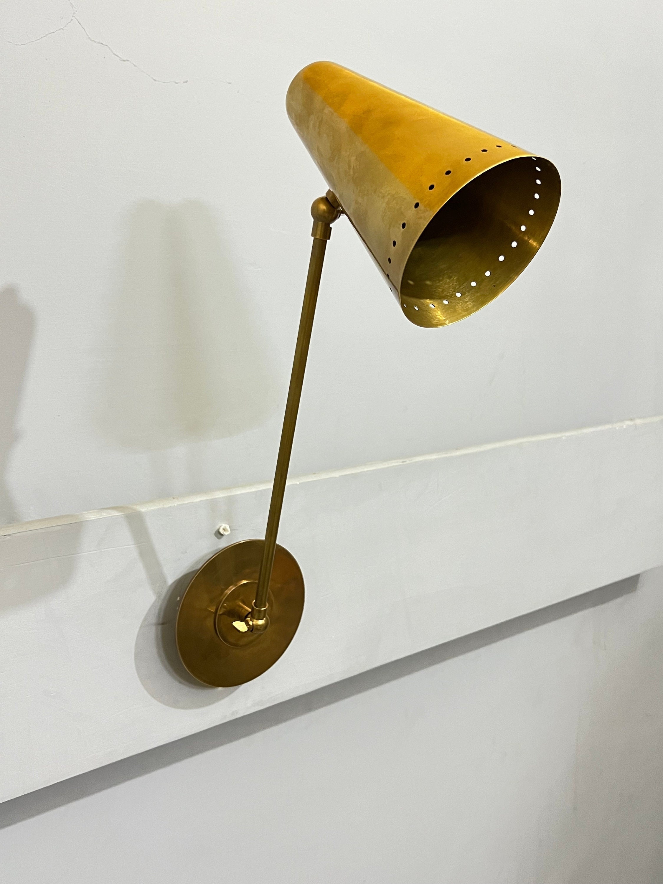 Mid century sale plug in sconce