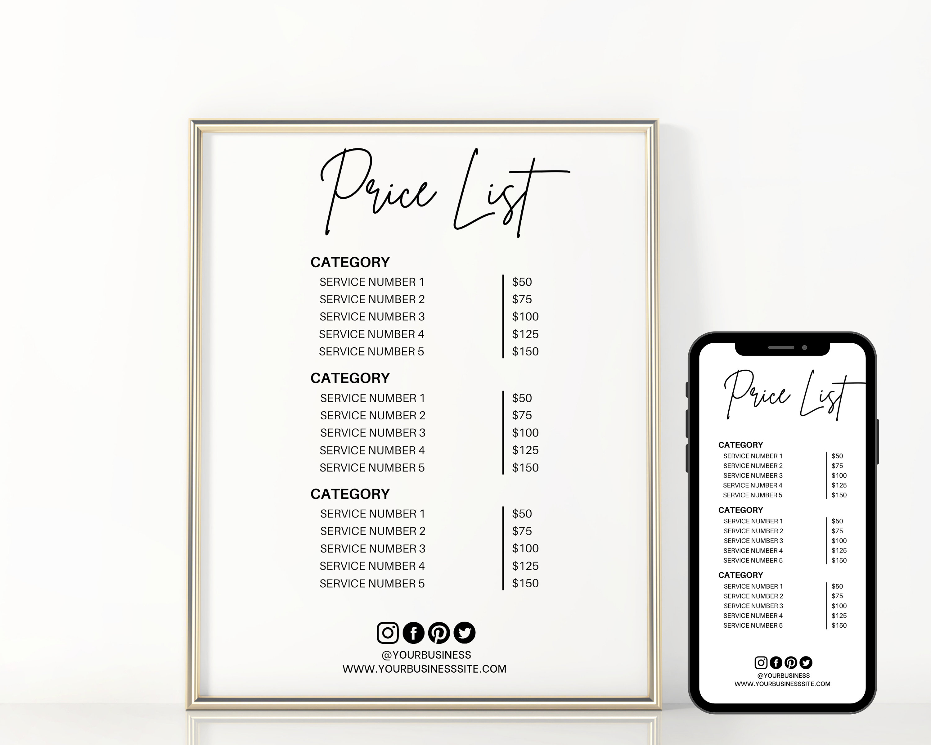 Qr Code Sign Bundle QR Code Sign Small Business Bundle, Printable Scan to Pay Sign Template ...