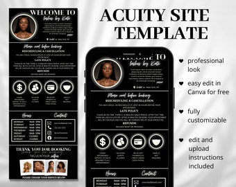 Neon Acuity Scheduling Template, DIY Acuity Booking Site Design, Lash Tech, Hair Stylist, Makeup Artist, Squarespace Scheduling