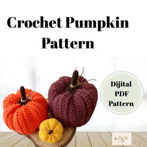 Crochet Pumpkin Pattern: Amigurumi Halloween Decor (Digital Download)