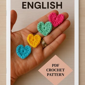 Easy Crochet Tiny Heart Amigurumi Pattern (PDF Pattern), Christmas gift