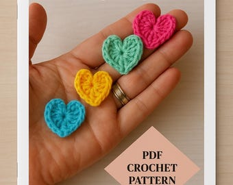 Easy Crochet Tiny Heart Amigurumi Pattern (PDF Pattern), Christmas gift
